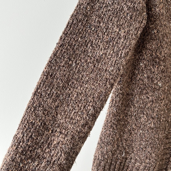 Charter Club Brown Marled Knit Button Cardigan - Picture 11 of 16